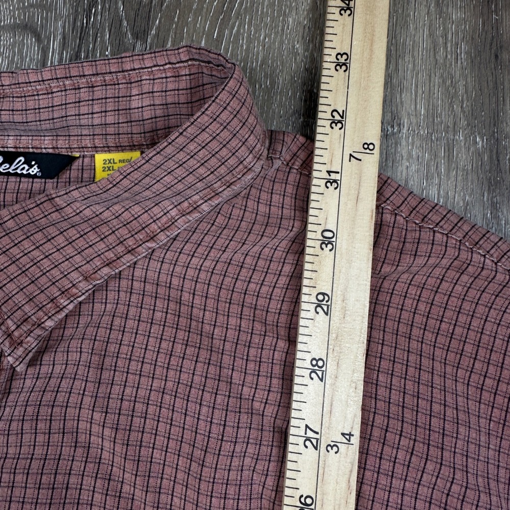 Cabelas Mens 2XL Long Sleeve Button Down Shirt Grid Hiking Gorpcore Utility - Picture 9 of 10